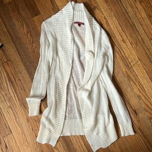 JJ Basic White Cream Knitted Cardigan